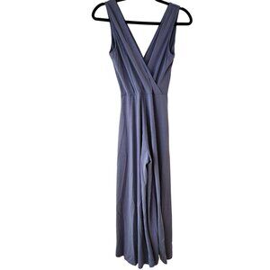 Women's Jumpsuit Wide Leg Stretch Comfy Athleisure Periwinkle Purple Size S